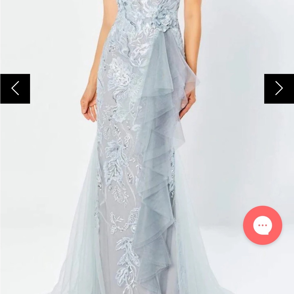 Gorgeous Silver Blue Dress